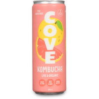 Cove Drinks - Kombucha Pink Grapefruit, 355 Millilitre