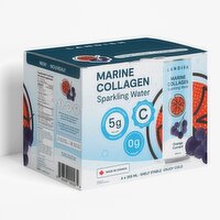 LANDISH - Orange Current Collagen Sparkling Water, 6 Each