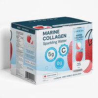 LANDISH - Apple Lychee Collagen Sparkling Water, 6 Each
