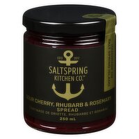 SALTSPRING KITCHEN - Sour Cherry Rhubarb Rosemary Spread, 250 Millilitre