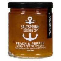 SALTSPRING KITCHEN - Peach & Pepper Spicy Pepper Spread, 250 Millilitre