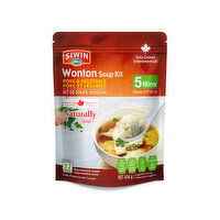 Siwin - Wonton Soup Kit Pork & Vegetable, 454 Gram