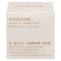 routine. - Natural Deodorant A Girl Named Sue, 58 Gram