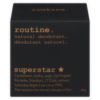 routine. - Natural Deodorant Cream Superstar, 58 Gram