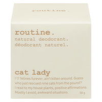 routine. - Natural Deodorant Cream Cat Lady, 58 Gram