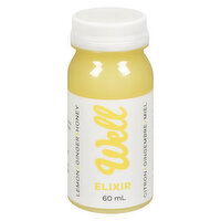 Well Juicery - Lemon Ginger Honey Elixir, 60 Millilitre