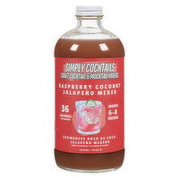 Simply Cocktails - Cocktail Mix  Raspberry Coconut Jalapeno, 480 Millilitre