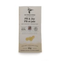 Hummingbird Chocolate - PB & Joy 65% Dark, 60 Gram