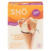 SNO - Dairy Free Cone Crunchy Salted Caramel, 3 Each