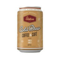 Station - Cold Brew Coffee, Nitro Vanilla, Organic, 355 Millilitre