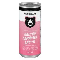 TWO BEARS - Non Dairy Latte Salted Caramel Rtd, 207 Millilitre