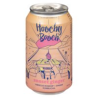 Hoochy Booch - Sunset Ginger Kombucha, 355 Millilitre