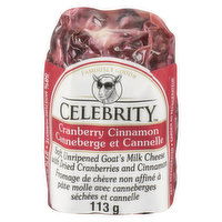 Celebrity - Goats Milk Cheese Cranberry Cinnamon, 113 Gram