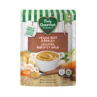 Baby Gourmet - Organic Baby Food - Vegetable Beef & Barley, 128 Millilitre