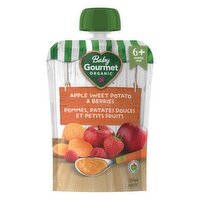 Baby Gourmet - Organic Baby Food - Apple Sweet Potato Berry Swirl, 128 Millilitre