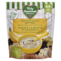 Baby Gourmet - Organic Baby Cereal - Banana Raisin Oatmeal, 227 Gram