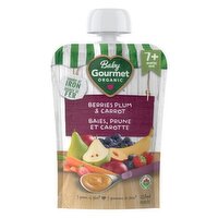 Baby Gourmet - Plus Organic Yum Berries & Plum, 128 Millilitre