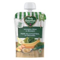 Baby Gourmet - Organic Baby Food - Ginger Pear Spinach & Millet, 128 Millilitre