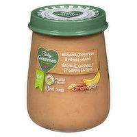 Baby Gourmet - Baby Food, Banana Cinnamon & Whole Grains, 113 Millilitre