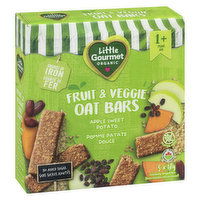 Little Gourmet - Organic Fruit & Veggie Oat Bars, 5 Each