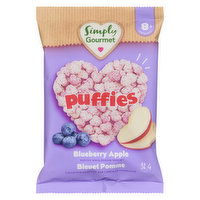 Simply Gourmet - Puffies Blueberry Apple, 32 Gram