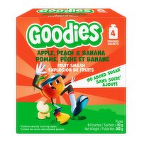 Goodies - Multi Pack Pouch Apple Peach Banana, 390 Gram