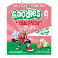 Goodies - Apple & Strawberry Multi-Pack Pouch, 4 Each