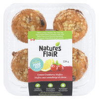 Nature's Flair - Lemon Cranberry Muffins 4 Pack, 220 Gram