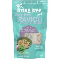 Living Tree - Garlic Spinach Ravioli, 250 Gram