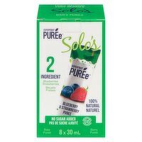 Superfruit Puree - Solo's Blueberry & Strawberry, 240 Millilitre