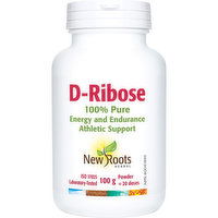 New Roots Herbal - D-Ribose, 100 Gram