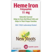 New Roots Herbal - Heme Iron, 30 Each