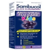 Sambucol - Anti-Viral Flu Care Kids, Black Elderberry 120ml, 120 Millilitre