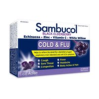 Sambucol - Cold & Flu, Black Elderberry 24 Capsules