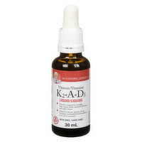 Dr. Gifford-Jones - Liquid Vitamin K2 + A + D3, 30 Millilitre