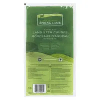 New Zealand - Spring Lamb Boneless Stew Chunks, 1 Kilogram