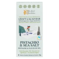 The Good Chocolatier - Pistachio & Sea Salt Bar, 45 Gram