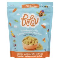 Belov - Puffed Snack Carrot Sweet Potato Organic, 42 Gram