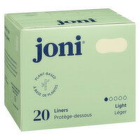 Joni - Organic Bamboo Liners, Light, 20 Each