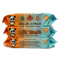 Lil Boo - Bamboo Baby Wipes, 252 Each