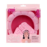 RELAXUS - Splash Away Headband Wristband Spa Set - Pink, 1 Each