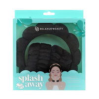 Relaxus - Splash Away Headband & Wristband Set - Black, 1 Each