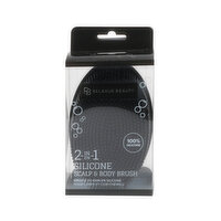 RELAXUS - Silicone 2in1 Scalp & Body Brush - Black, 1 Each