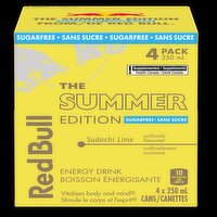 Red Bull - Summer SF Sudachi Lime, 4 Each