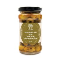 Divina - Pitted Grilled Green Olives, 290 Millilitre