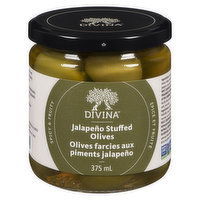 Divina - Jalapeo Stuffed Olives, 375 Millilitre