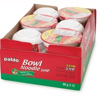 paldo - Kimchi Instant Noodle Bowl, 12 Each