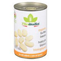 Bioitalia - Organic Butter Beans, 398 Millilitre