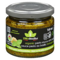 Bioitalia - Organic Pesto Sauce With Basil, 160 Millilitre