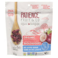 Patience Fruit - Organic Dried Cranberries No Sugar Added, 142 Gram